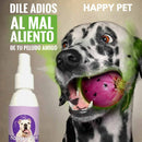ENJUAGUE BUCAL HAPPY PETS ® ELIMINA EL MAL ALIENTO Y SARRO DE TUS MASCOTAS
