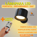 Lampara LED Portátil, Recargable y 360º